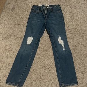 Striaght slim womens jeans